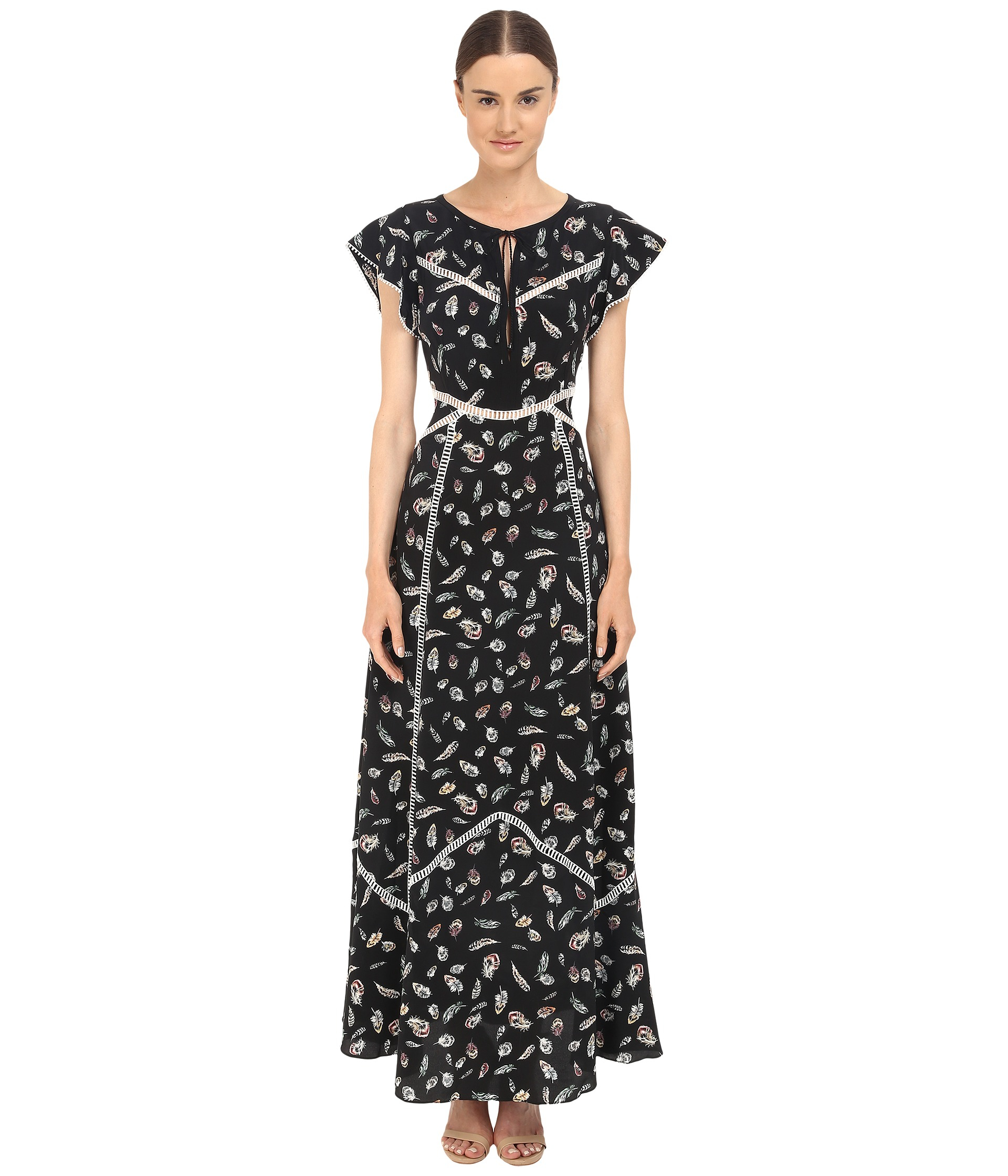 The-Kooples-Feather-Print-Maxi-Dress-3