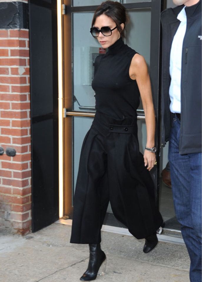 Next time you rock all black, throw on a pair of black clear heels.