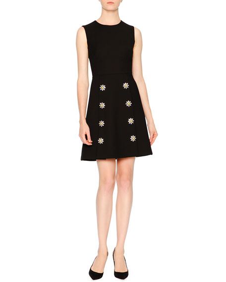 dolce-gabbana-black-daisy-embellished-dress