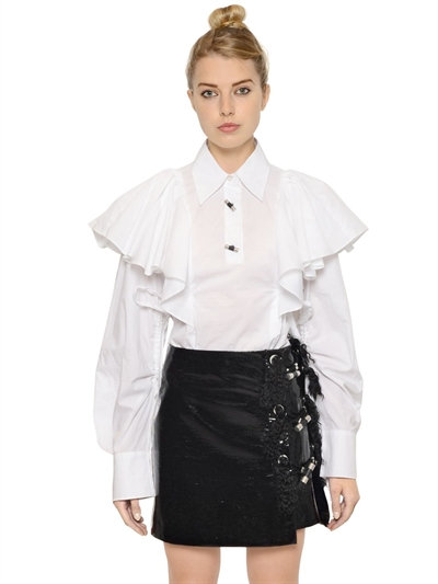 kenzo-white-ruffle-cotton-poplin-shirt