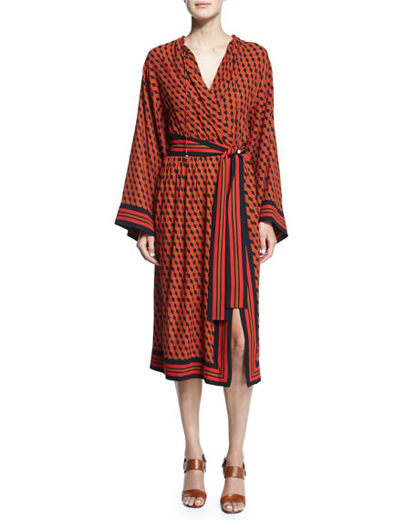 michael-kors-hexagon-print-silk-wrap-dress