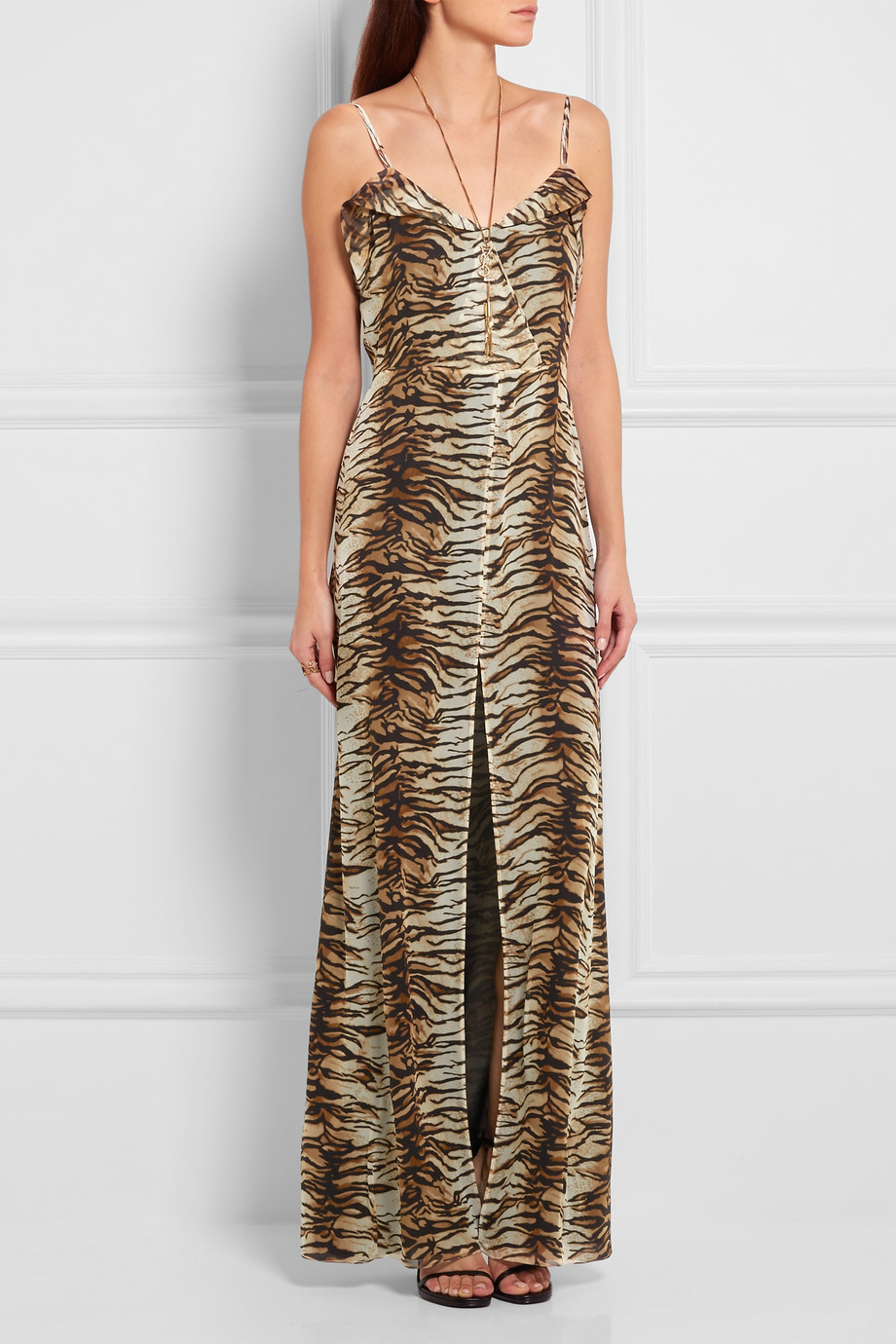 saint-laurent-tiger-dress