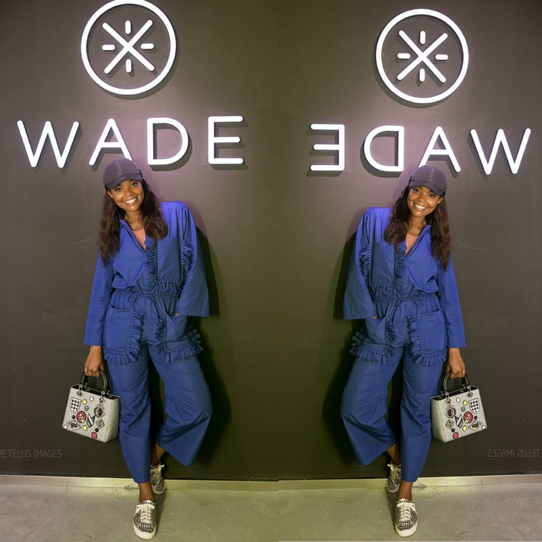 Gabrielle-union-bejing-china-ports-1961-pre-spring-blue wrap-top-matching-pants