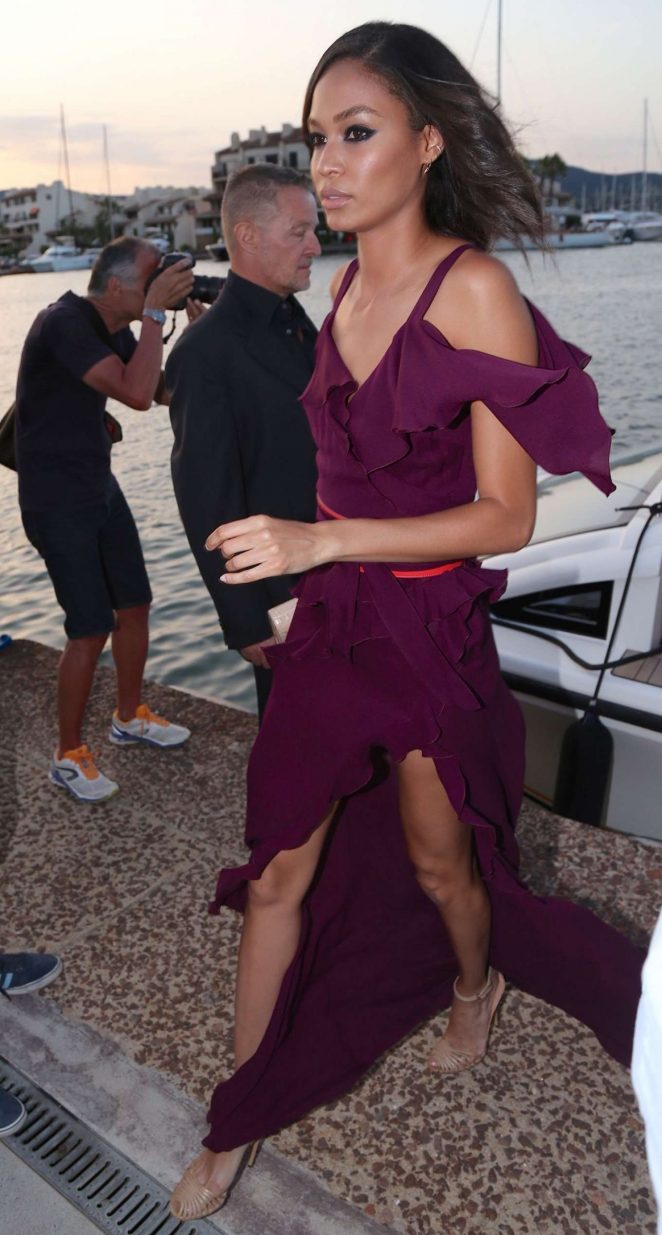 Joan-Smalls-at-Leonardo-DiCaprio-Foundation-Party-2016-elie-saab-2