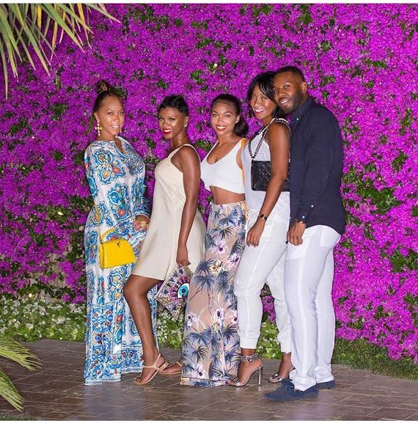 Marjorie-harvey-dolce-and-gabbana-spring-2016-printed-silk-twill-gown