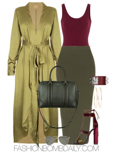 Summer 2016 Style Inspiration 4 Ways to Wear a Duster Coat Never Fully Dressed Satin Duster Givenchy Antigona Bag Tom Ford Patchwork Sandal Le Specs The Prince aviator sunglasses