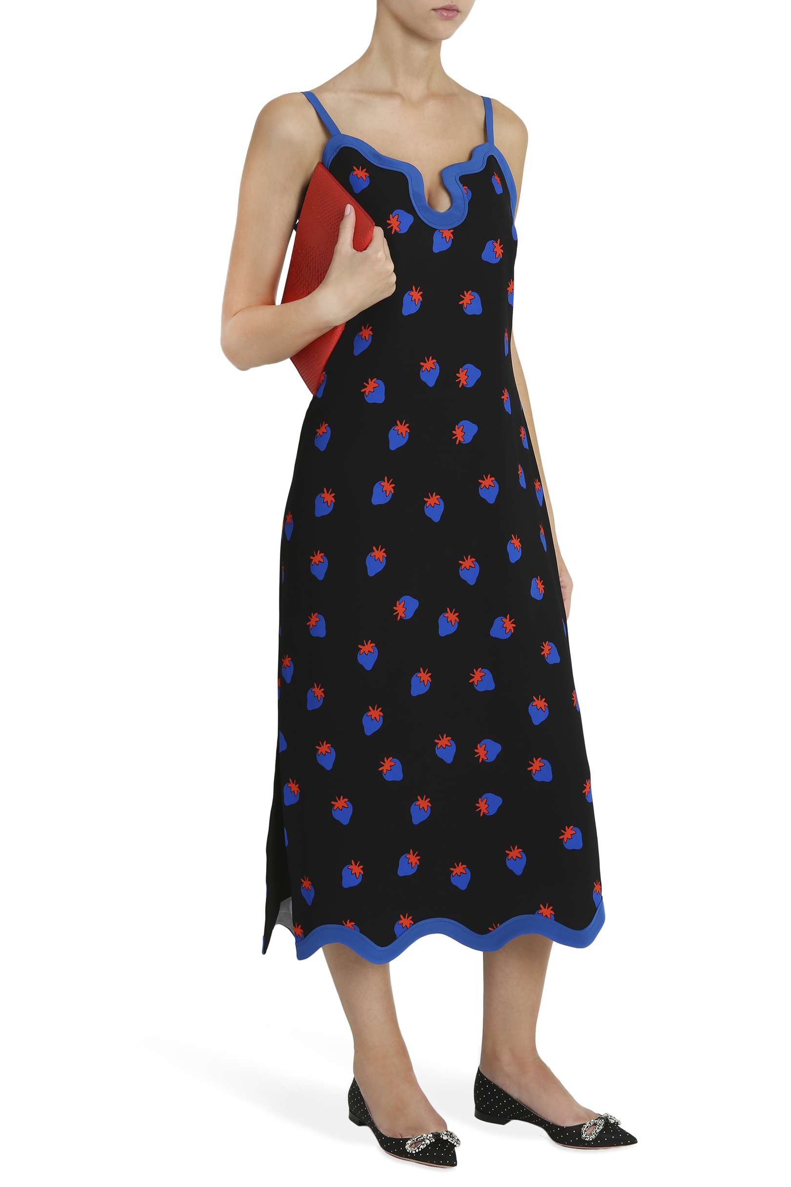 Victoria-Victoria-Beckham-Strawberry-Motif-Scalloped-Pencil-Dress-2