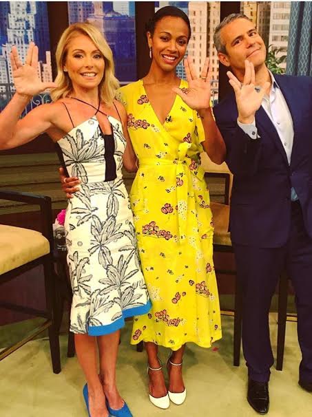 Zoe-Saldana-A-L-C-Yellow-Stephanie-floral-print-silk-crepe-dress