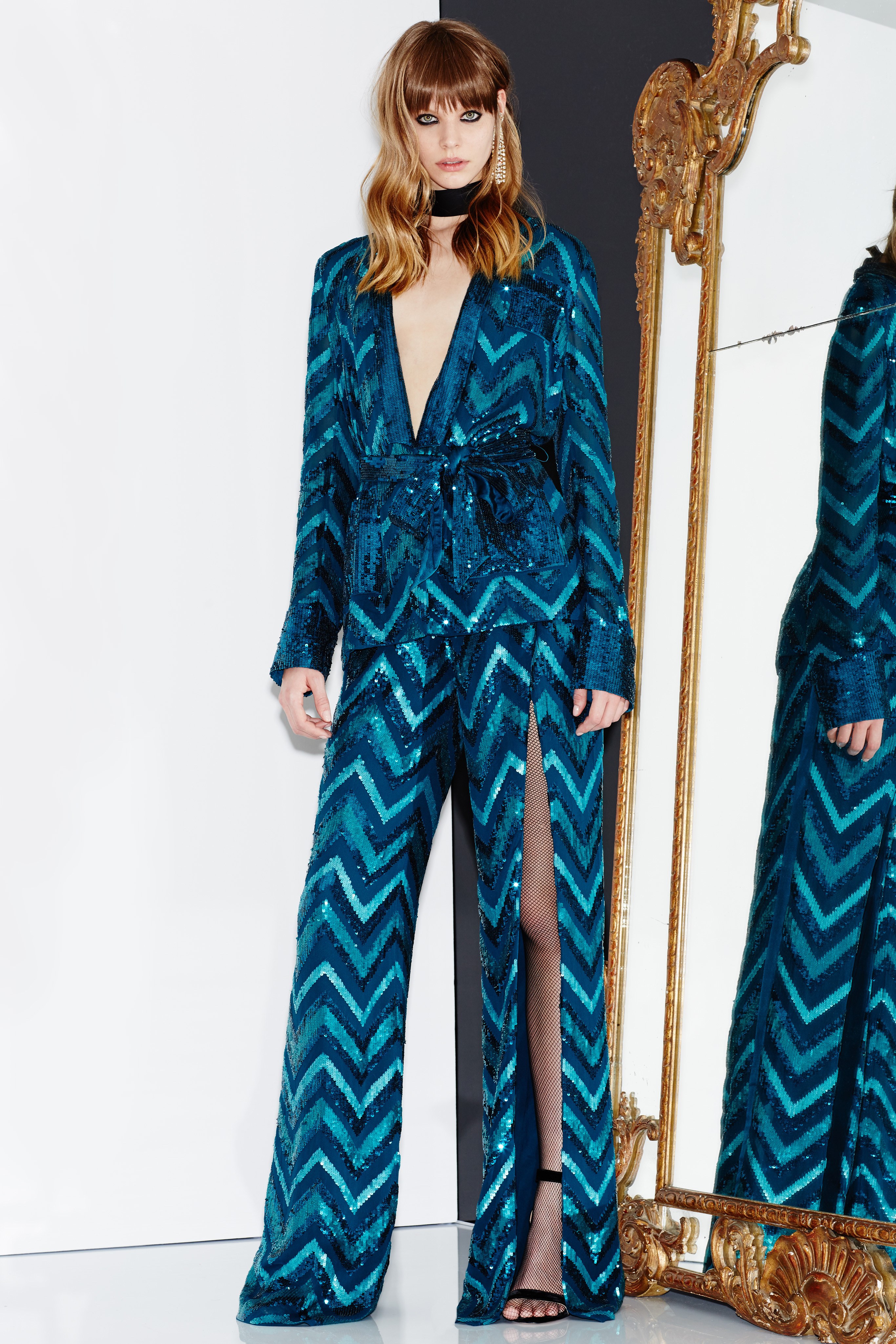Zuhair-Murad-Fall-2016-Chevron-Print-Sequin-Embellished-Pant-Suit-1