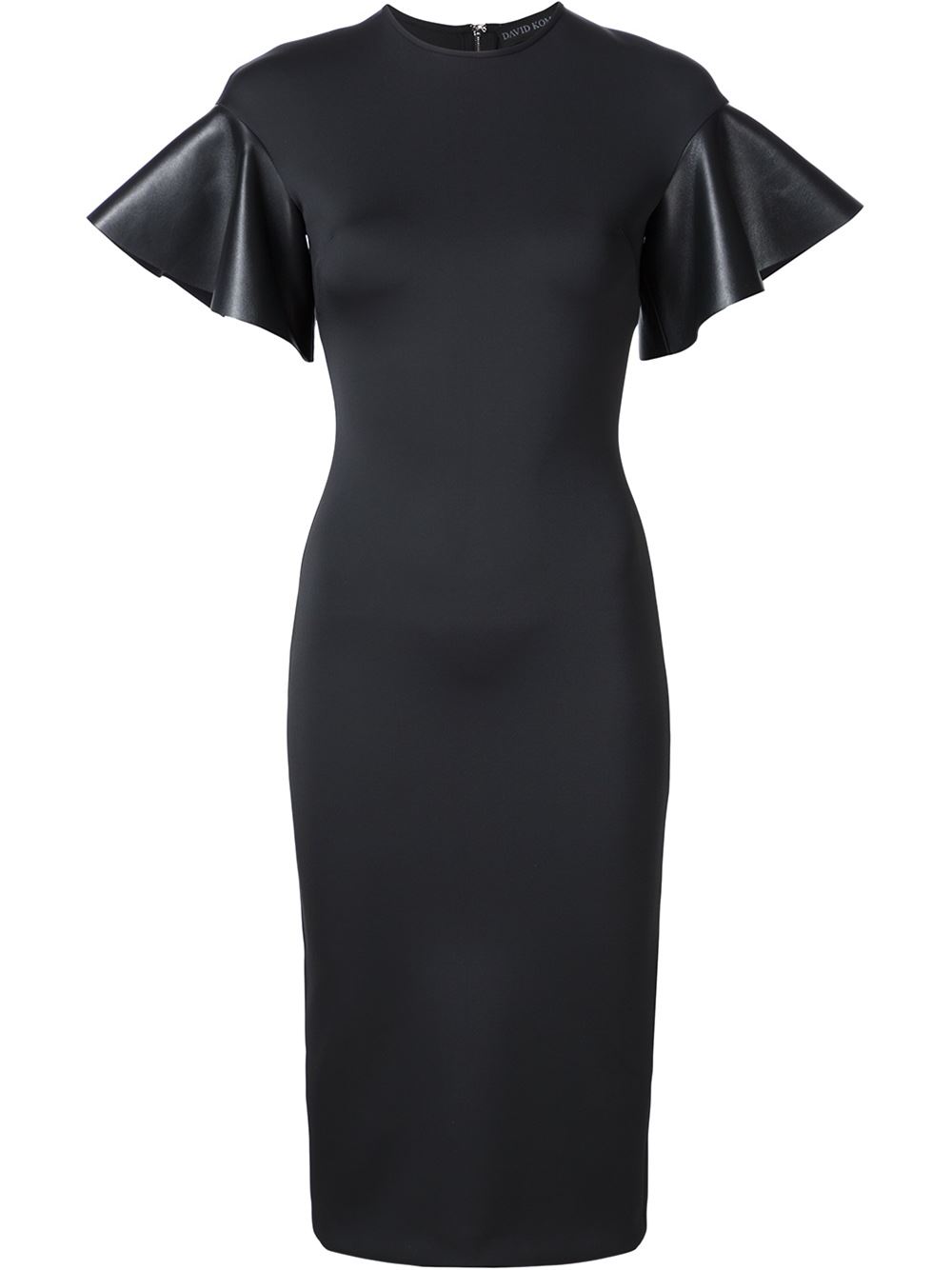 david-koma-black-leather-sleeves
