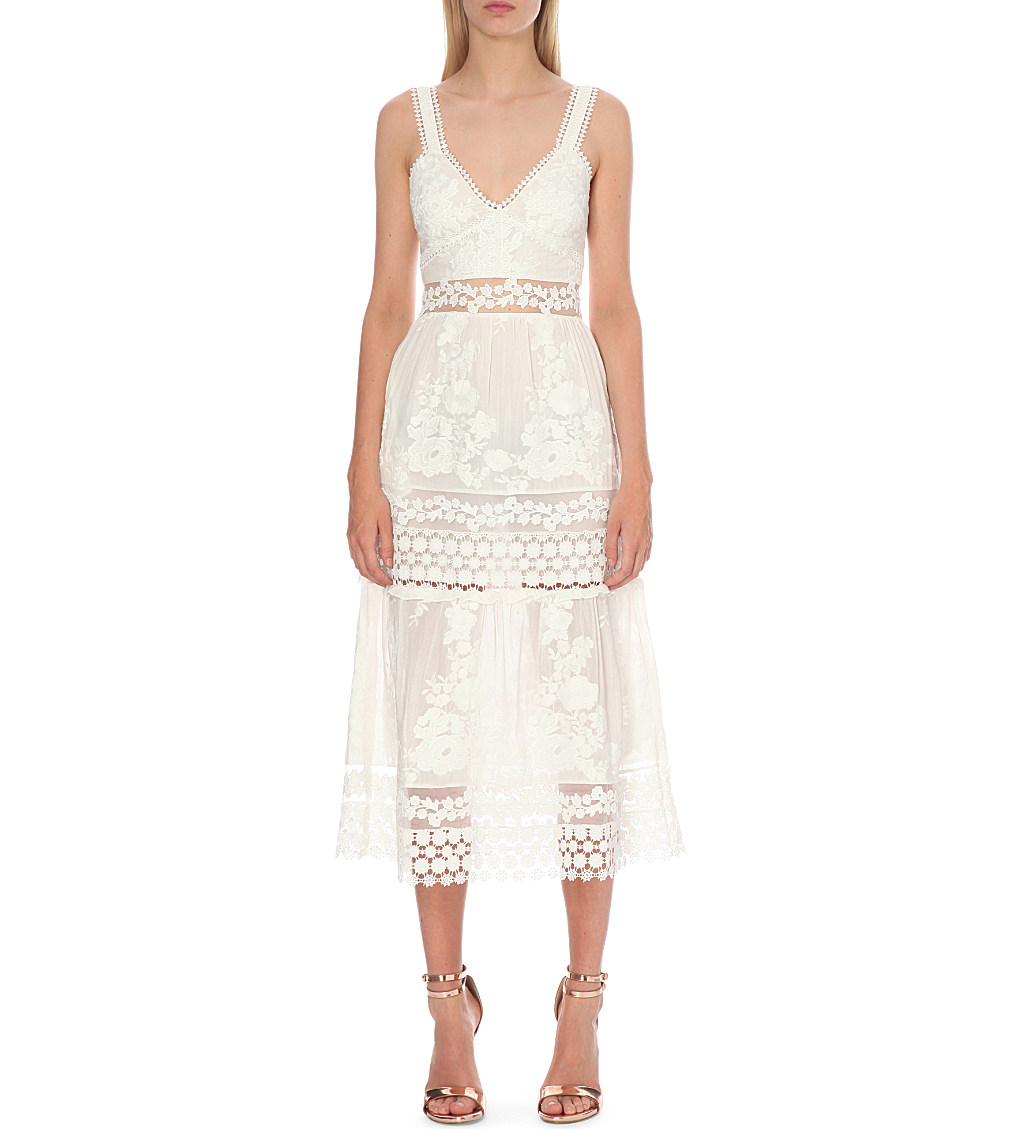 self-portrait-white-plunging-neck-prairie-style-organza-slip-dress
