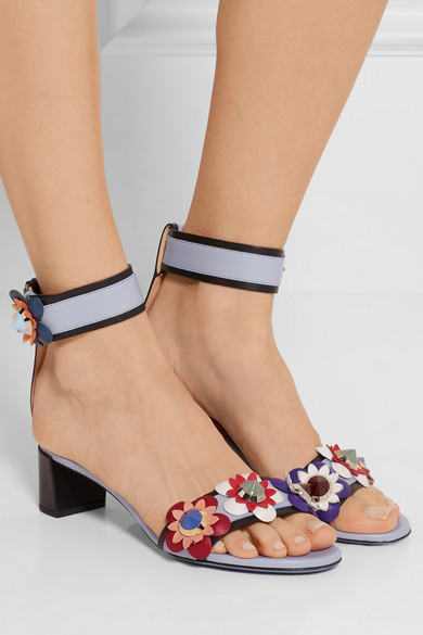 2-fendi-blue-black-floral-applique-block-heel-sandals