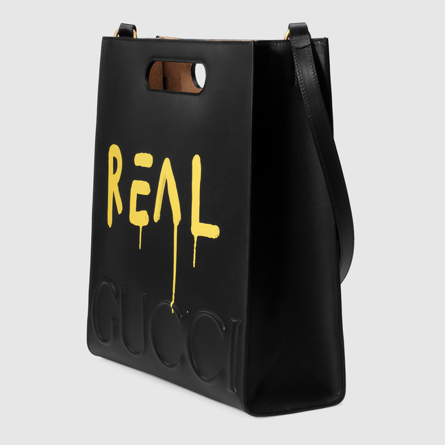 3-gucci-fall-2016-gucci-chost-black-leather-yellow-print-tote-bag