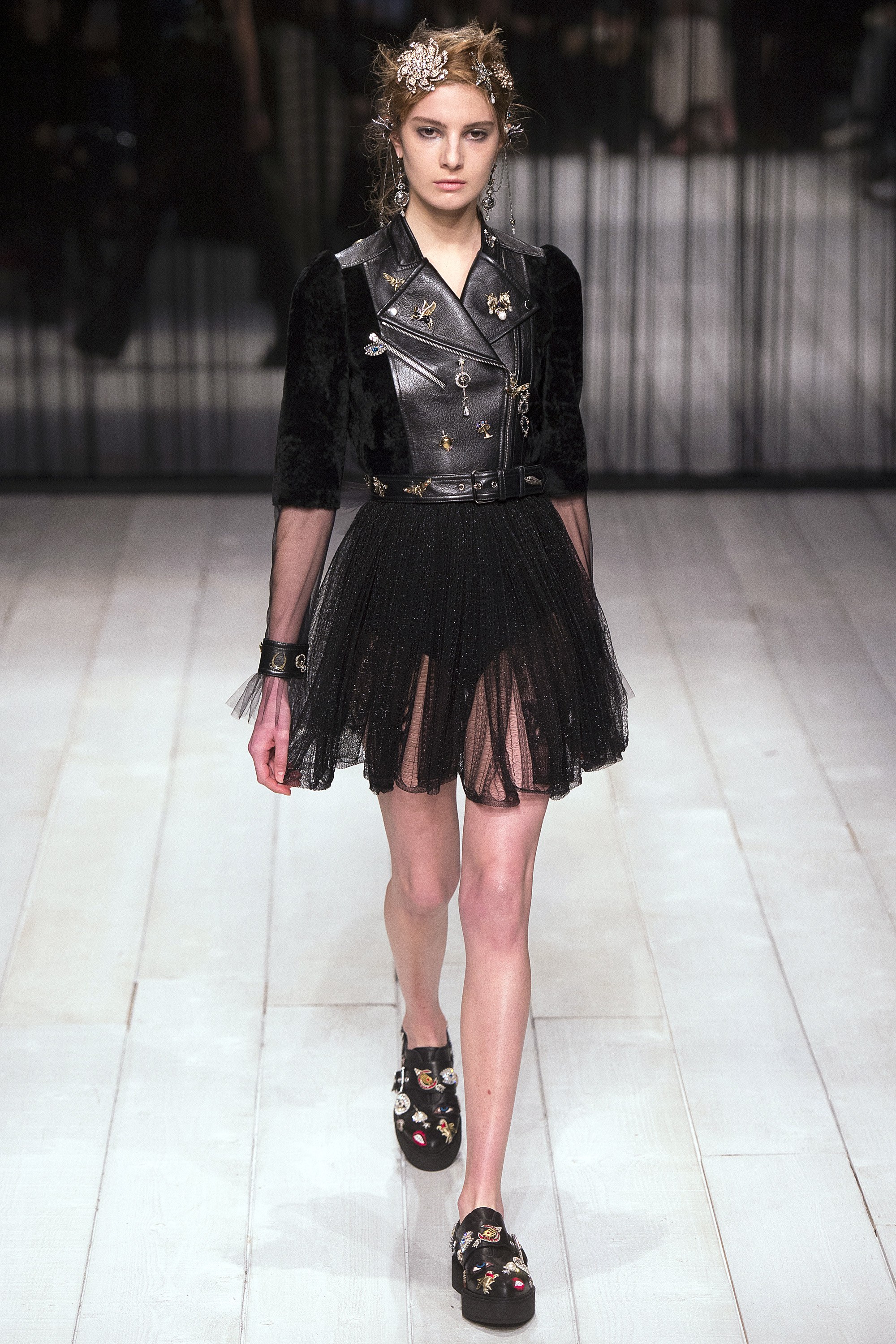 Alexander-McQueen-Fall-2016-Embellished-Moto-Jacket-Slip-Dress-1