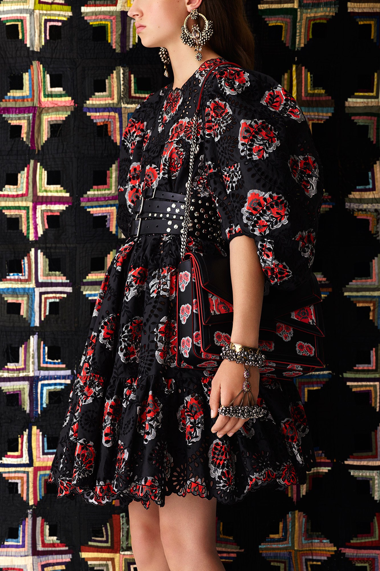 Alexander-McQueen-Resort-2017-Eyelet-Dress-2