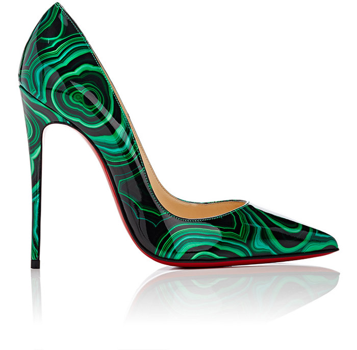 Christian-Louboutin-Green-Black-Malechite-Print-So-Kate-Pumps-3