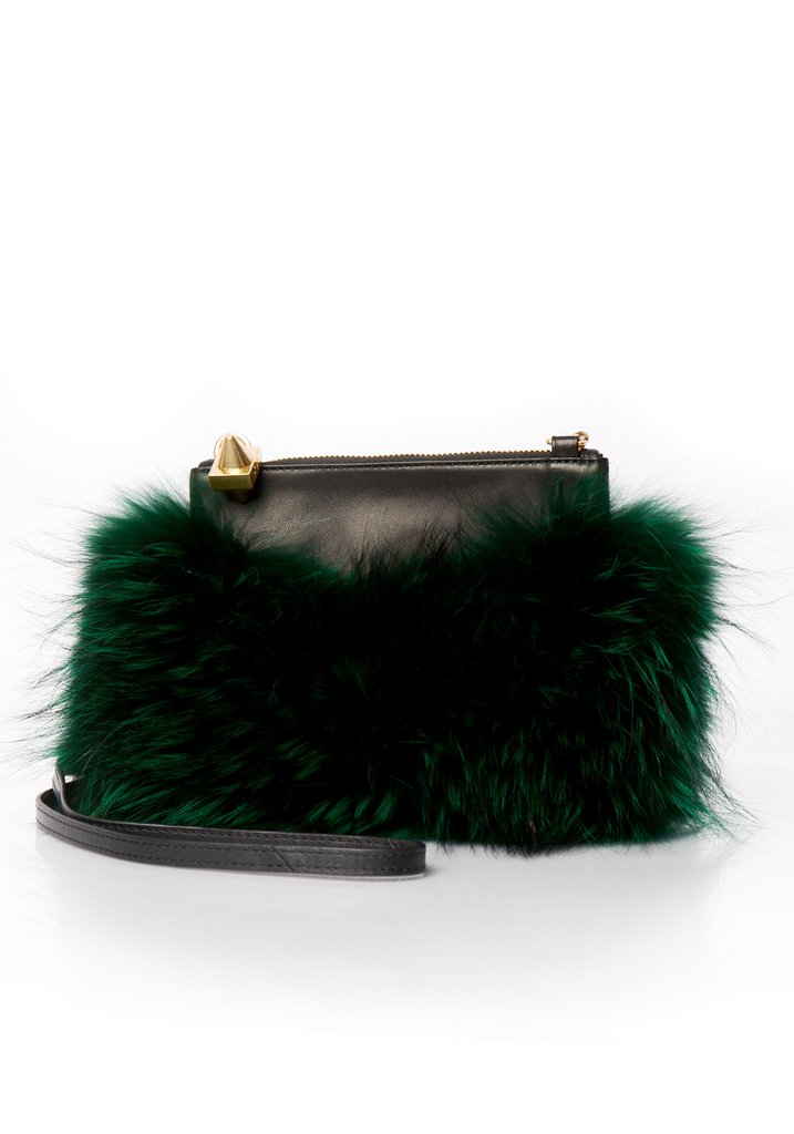 Emm-Kuo--Majorelle-Fur-Pouch-Green-1