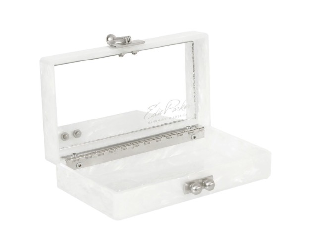 Joan Smalls's W Hotel Dubai Opening Party Misha Collection 'Agata' Pearl White Corset & Pencil Skirt, Gianvito Rossi 'Zelda' Pom Pom Sandals and Edie Parker 'Jean' Pearl Clutch 9