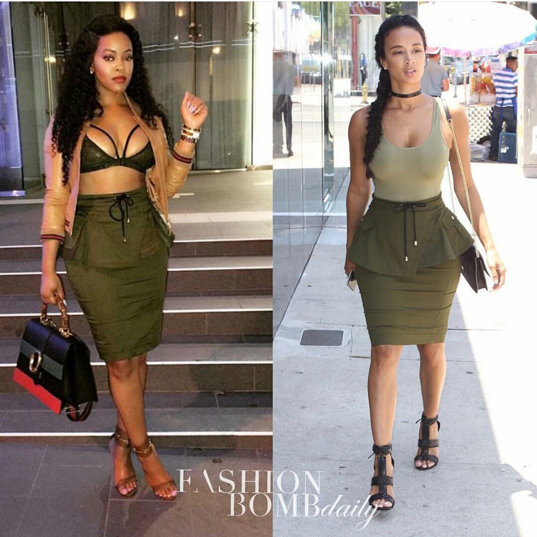 Malaysia-Pargo-Draya-Michele-House-of-CB-Olive-Skirt-1