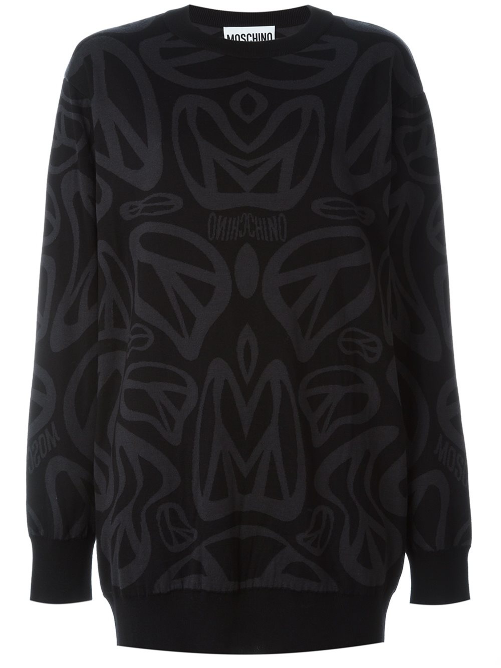 moschino-peace-intarsia-knit-dress-lbd