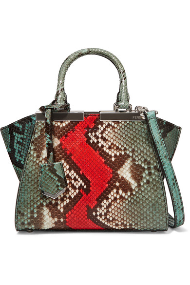 Bomb-Product-of-the-Day-Fendi-3Jours-Small-Python-And-Leather-Tote-1