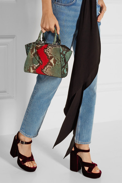 Bomb-Product-of-the-Day-Fendi-3Jours-Small-Python-And-Leather-Tote-5