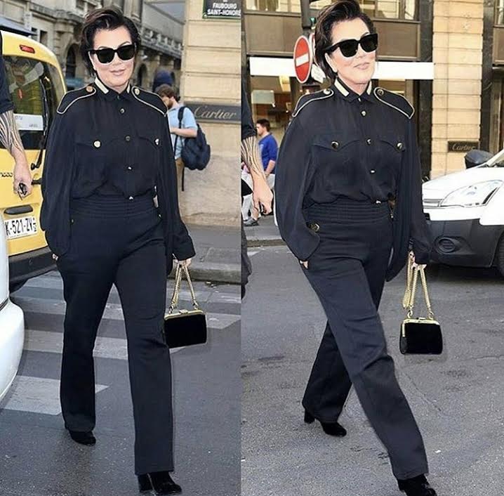 Kris-Jenner-Paris-Givenchy-metalli-embroidered-blouse-1