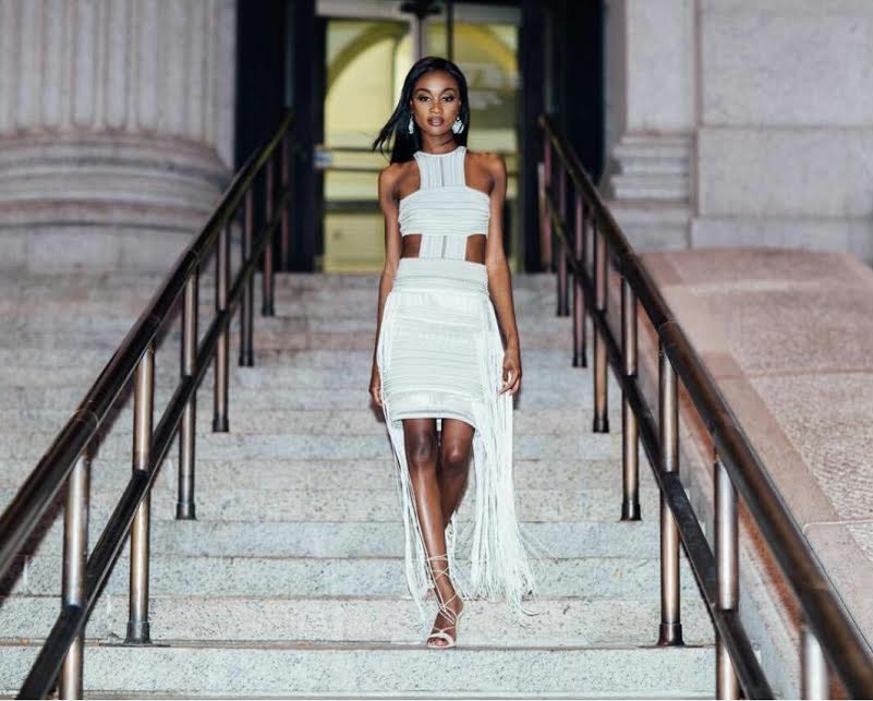 Miss-USA-2016-DeShauna-Barber-NYFW-RVNNYC-Fringed-Cutout-Dress-1