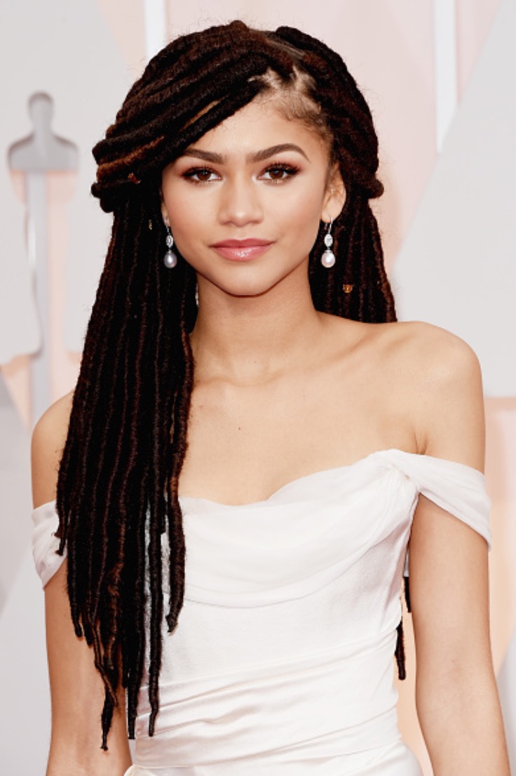 Zendaya faux locs Oscars 2015