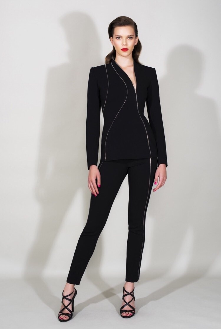 zuhair-murad-resort-2016-black-silver-tone-zip-piped-suit