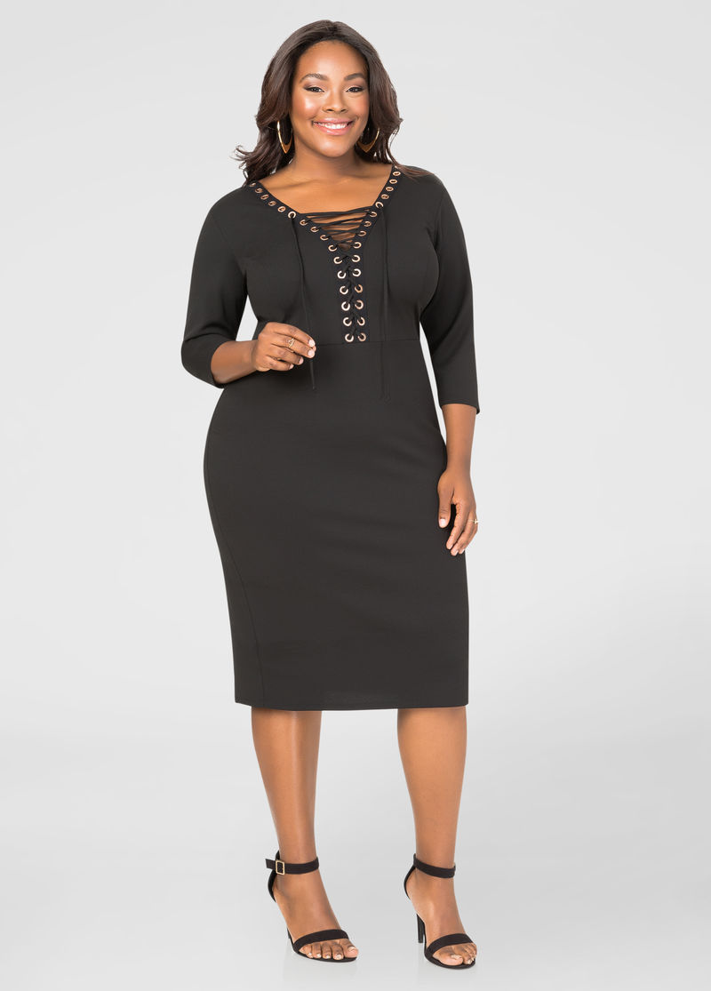 ashley-stewart-tie-up-dress