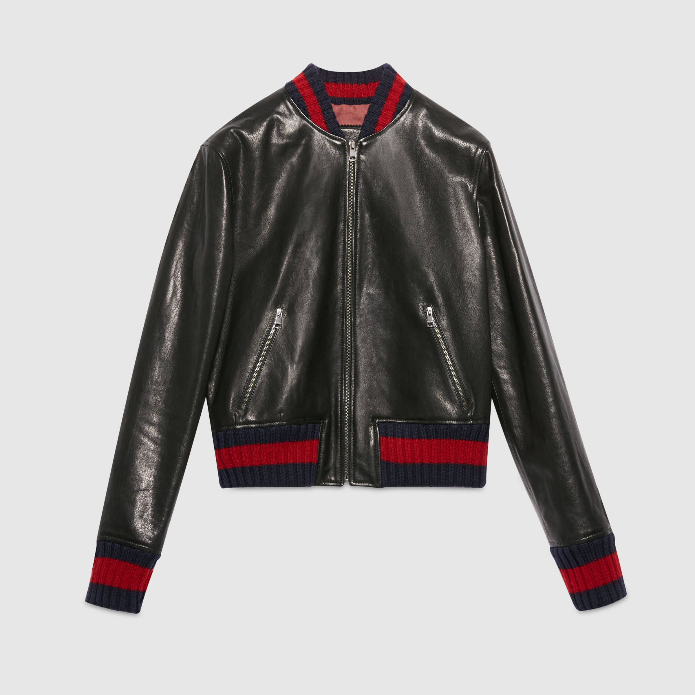 Gucci-fall-2016-leather-embroidered-bomber-jacket