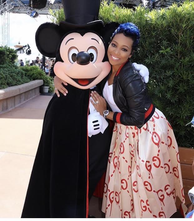 Monica-brown-the-chew-gucci-fall-2016-leather-embroidered-jacket-and-ghost-skirt-2