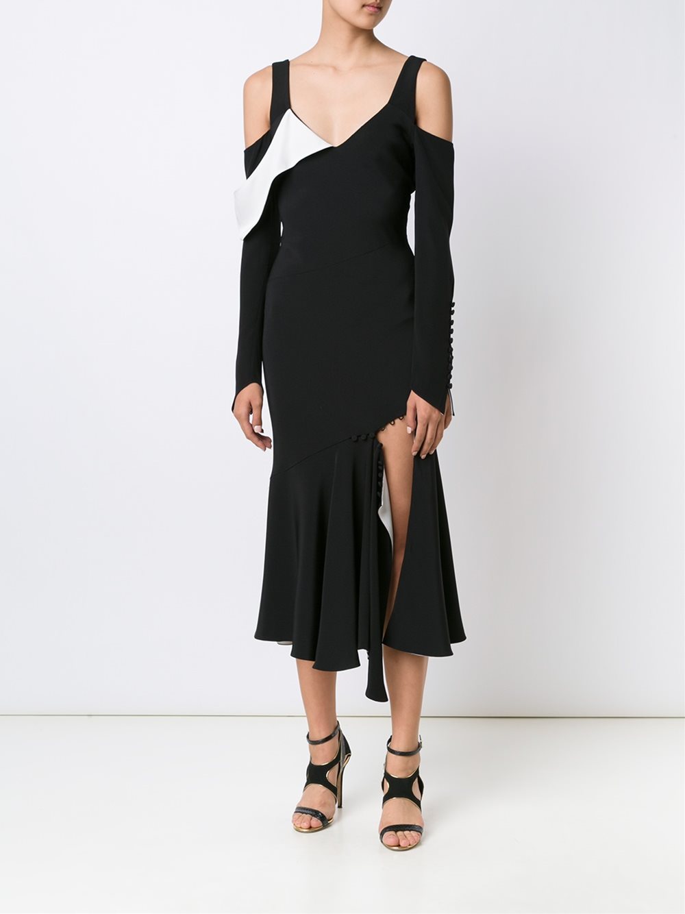 gurung-black-white-dress