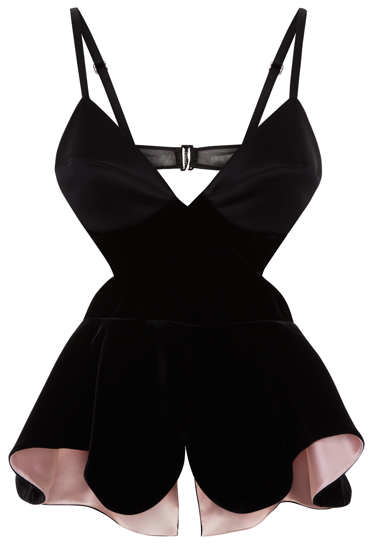 la-perla-leisuring-peplum-cutout-black