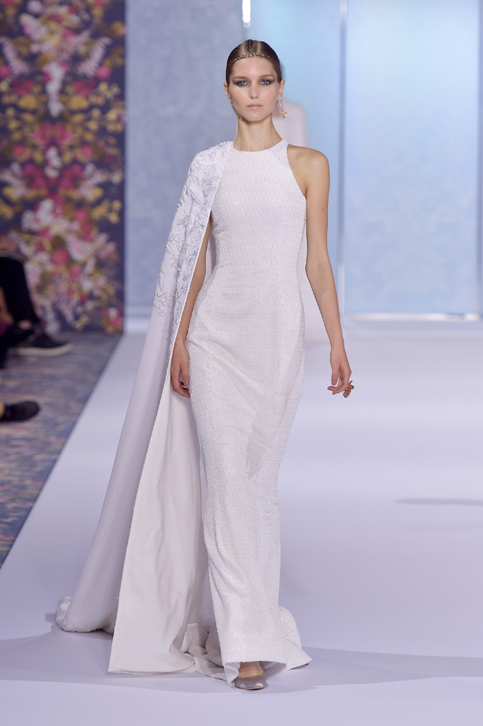 Model on the catwalk