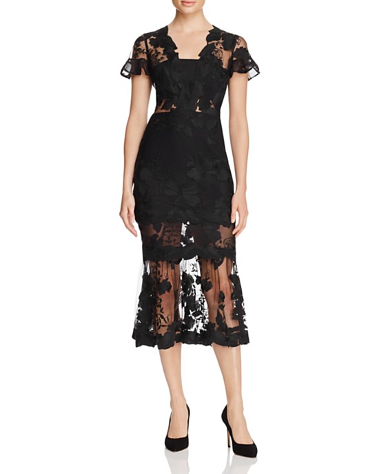 three-floor-floral-feeling-lace-dress-black