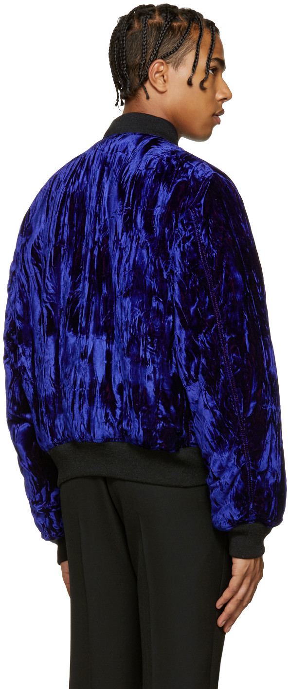 bomb-product-of-the-day-haider-ackermann-blue-velvet-bomber-jacket-3