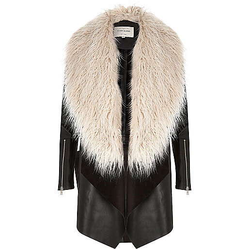 bomb-product-of-the-day-river-island-black-faux-fur-fallaway-coat-1