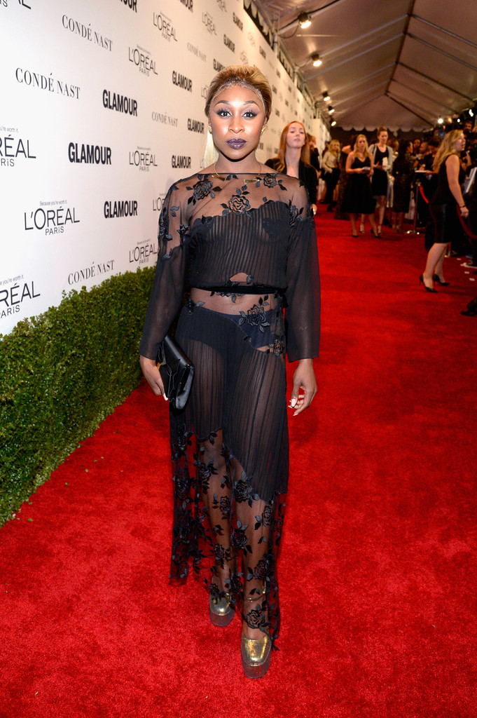 cynthiaerivoglamourwomenyear2016red