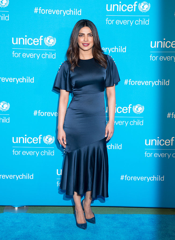 2-priyanka-chopra-unicef-70th-anniversary-event-prabal-gurung-spring-2017-navy-blue-button-detail-flutter-short-sleeve-midi-dress
