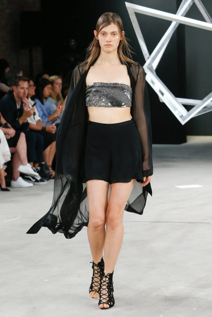 2-sally-lapointe-spring-2017-black-silver-crop-top-skirt