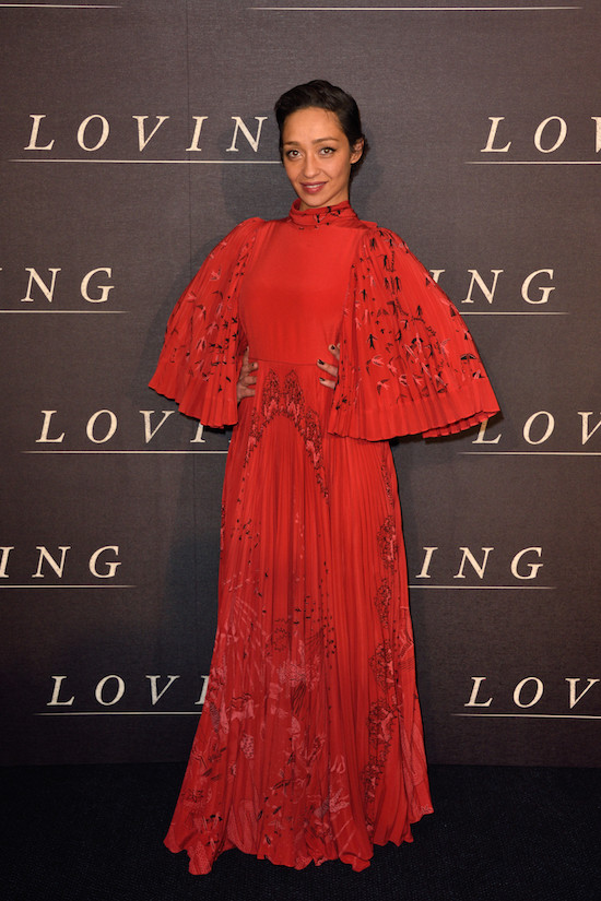 North America Rights Only-Paris, France - 12/6/2016 - Paris Premiere of Loving -PICTURED: Ruth Negga -PHOTO by: Alban Wyters/Abaca/INSTARimages.com -INSTAR_Loving_Prem_12616_574114_013 Editorial Rights Managed Image - Please contact www.INSTARimages.com for licensing fee and rights: North America Inquiries: email sales@instarimages.com or call 212.414.0207 - UK Inquiries: email ben@instarimages.com or call + 7715 698 715 - Australia Inquiries: email sarah@instarimages.com.au  or call +02 9660 0500 – for any other Country, please email sales@instarimages.com.  Image or video may not be published in any way that is or might be deemed defamatory, libelous, pornographic, or obscene / Please consult our sales department for any clarification or question you may have - http://www.INSTARimages.com reserves the right to pursue unauthorized users of this image or video. If you are in violation of our intellectual property you may be liable for actual damages, loss of income, and profits you derive from the use of this image or video, and where appropriate, the cost of collection and/or statutory damage.