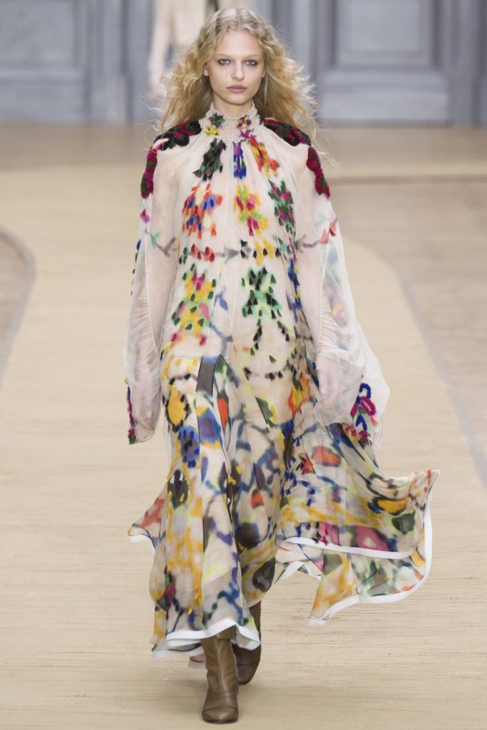 chloe-fall-2016-multicolored-print-turtleneck-long-sleeve-dress