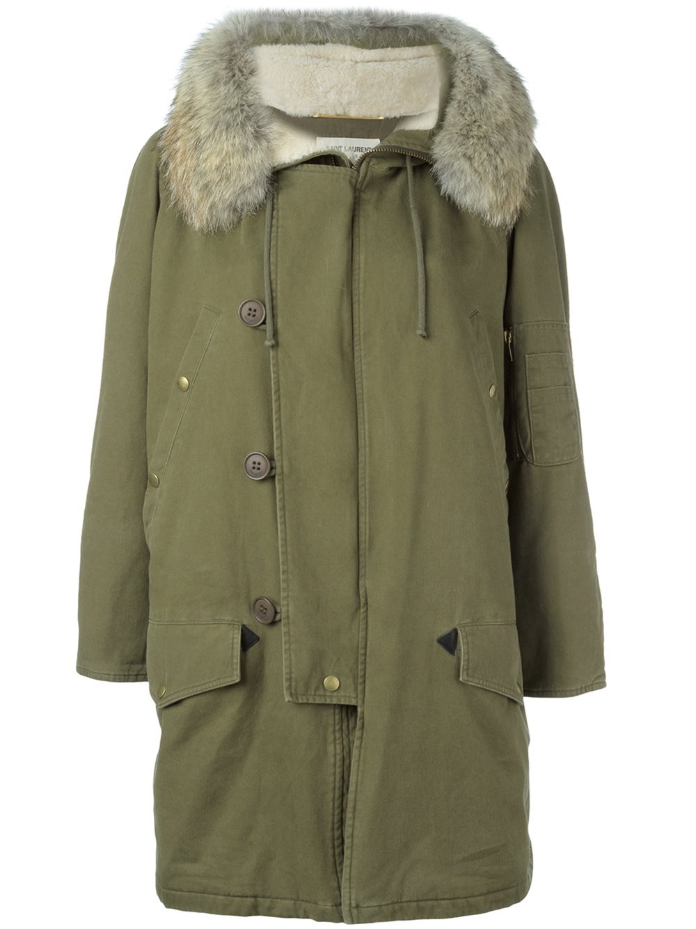 saint-laurent-green-parka