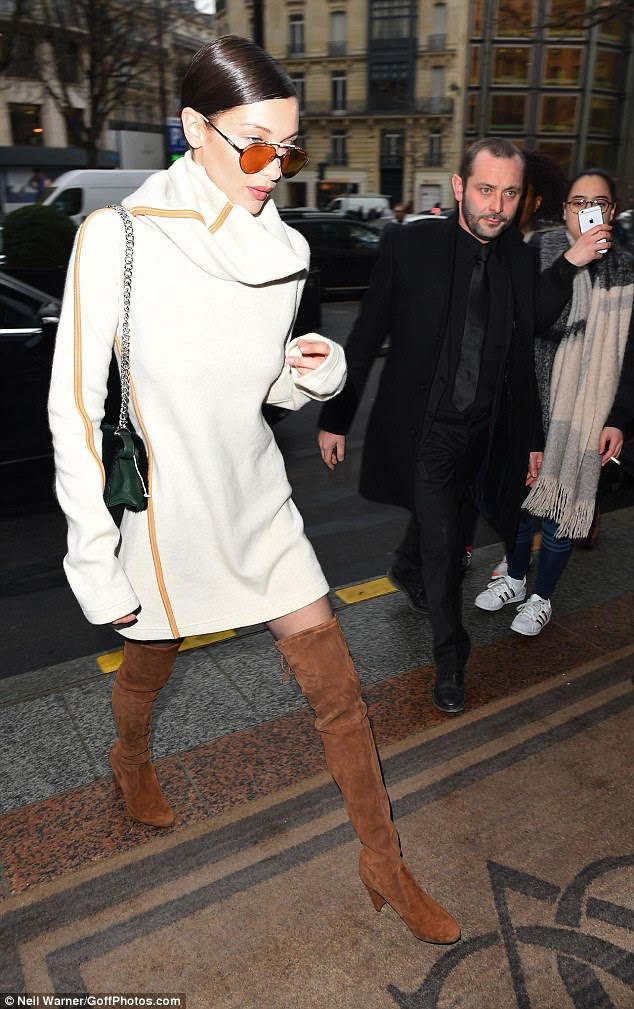 bella-hadid-paris-celine-sweater-dress-stuart-weitzman-highland-boots-4