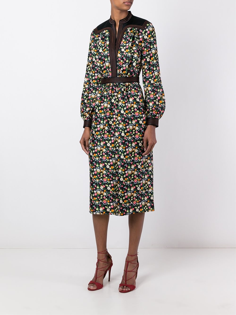 michelle-obama-farewell-address-tory-burch-floral-dress-2