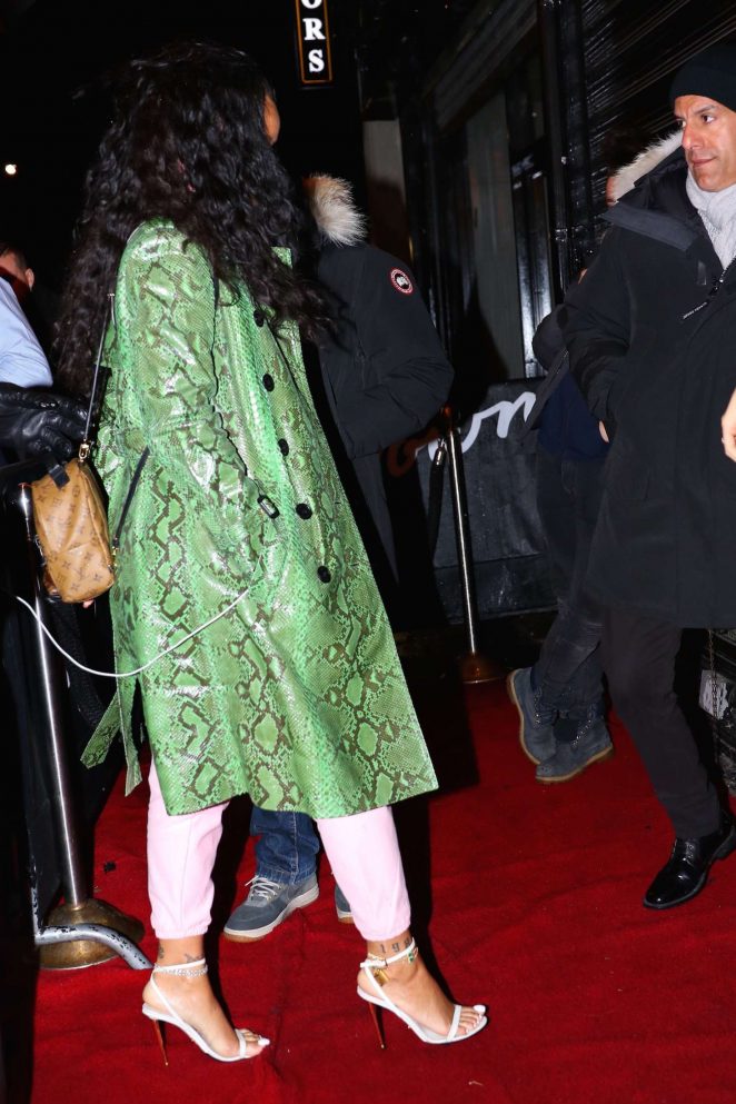 rihanna-in-green-python-jacket-champion