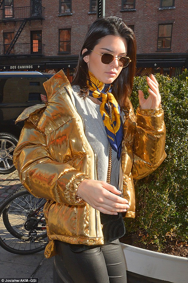 splurge-kendall-jenner-nyc-ports-1961-metallic-nylon-quilted-jacket-2