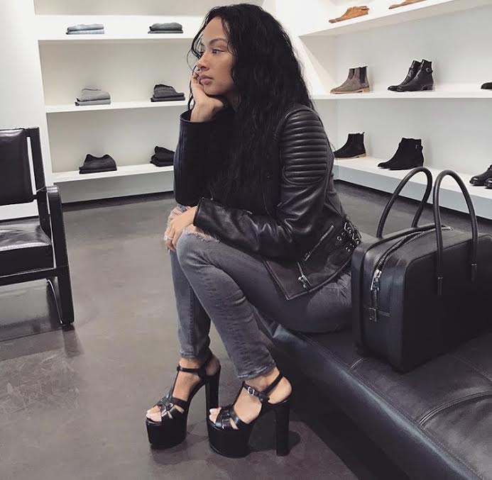 splurge-draya-michele-instagram-saint-laurent-betty-leather-sandals